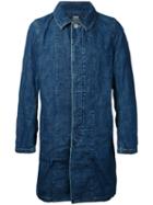 Anrealage Long Denim Jacket, Men's, Size: 48, Blue, Cotton