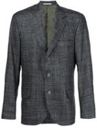 Brunello Cucinelli Woven Blazer, Men's, Size: 56, Grey, Silk/cashmere/virgin Wool
