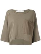 Isabel Benenato - Oversized Knit T-shirt - Women - Spandex/elastane/viscose - 42, Women's, Green, Spandex/elastane/viscose