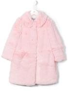 Simonetta Faux Fur Coat, Toddler Girl's, Size: 4 Yrs, Pink/purple