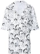 Ikumi - Printed Boxy Blouse - Women - Cotton - L, Women's, White, Cotton
