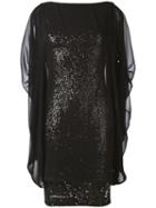 Talbot Runhof - Norine Dress - Women - Polyester/spandex/elastane/cupro - 44, Black, Polyester/spandex/elastane/cupro