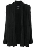 Woolrich Long Open Cardigan - Black