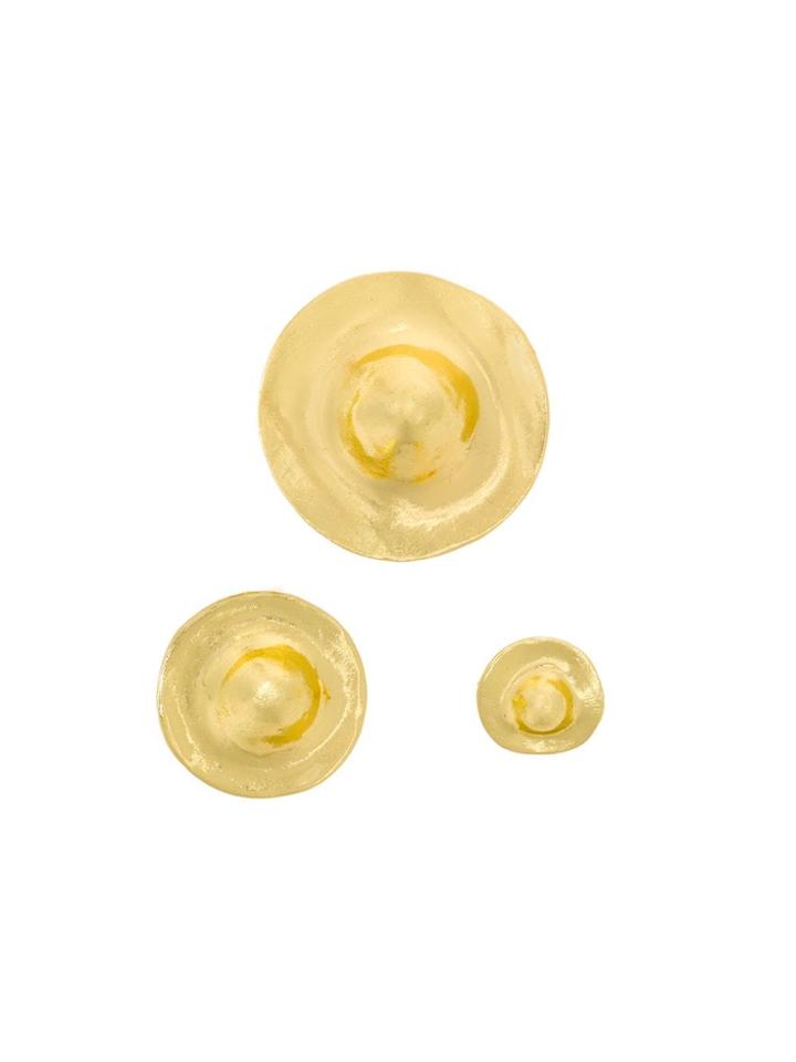 Framed Nipples Brooches Set - Gold