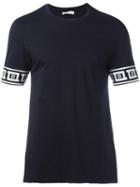 Versace Collection Printed Detail T-shirt, Men's, Size: Large, Blue, Cotton