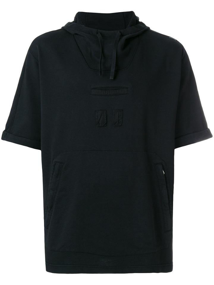 Stone Island Shadow Project Short Sleeve Hoodie - Black