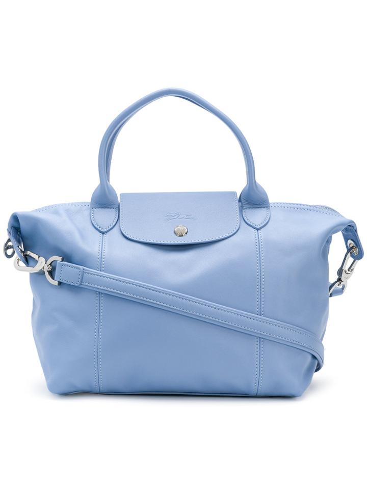 Longchamp Snap Fastening Tote - Blue