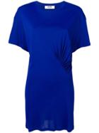 Msgm Blue Fitted Dress