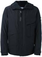 Stone Island Patch Pocket Padded Jacket, Men's, Size: Xl, Black, Polyester/polyurethane Resin/feather Down
