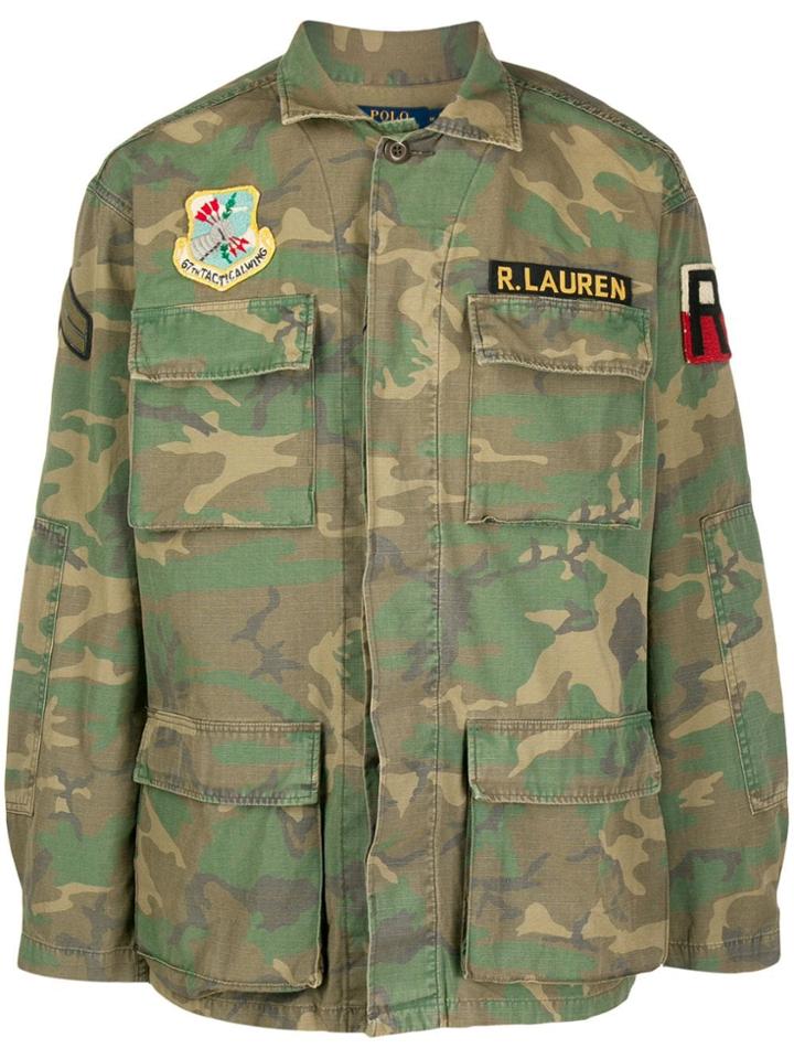 Ralph Lauren Camouflage-print Short Jacket - Green