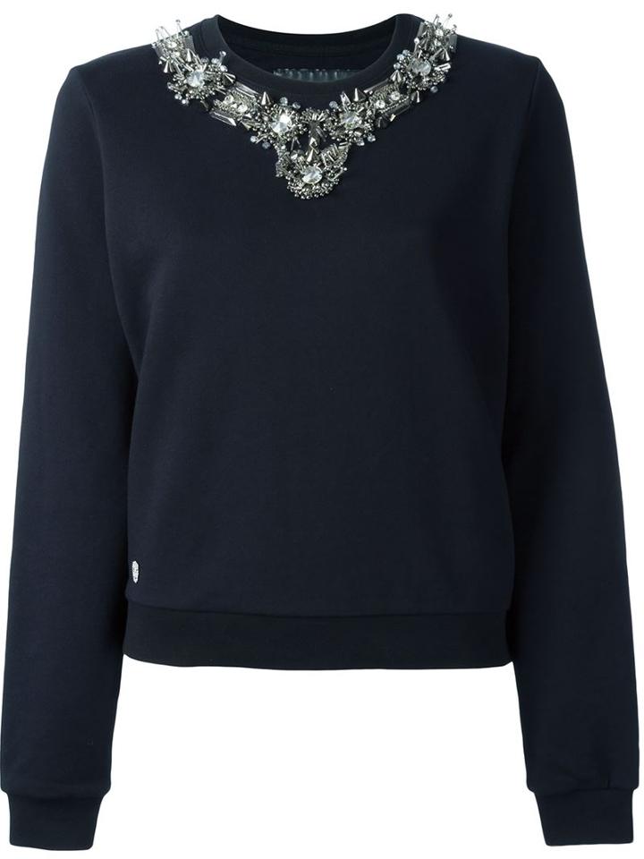 Philipp Plein Embellished 'diamond' Sweatshirt