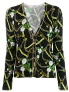 Liu Jo Chain Trimmed Cardigan - Black