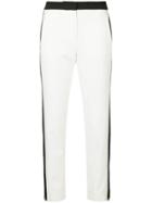 Tibi Anson Stretch Skinny Tuxedo Pants - White