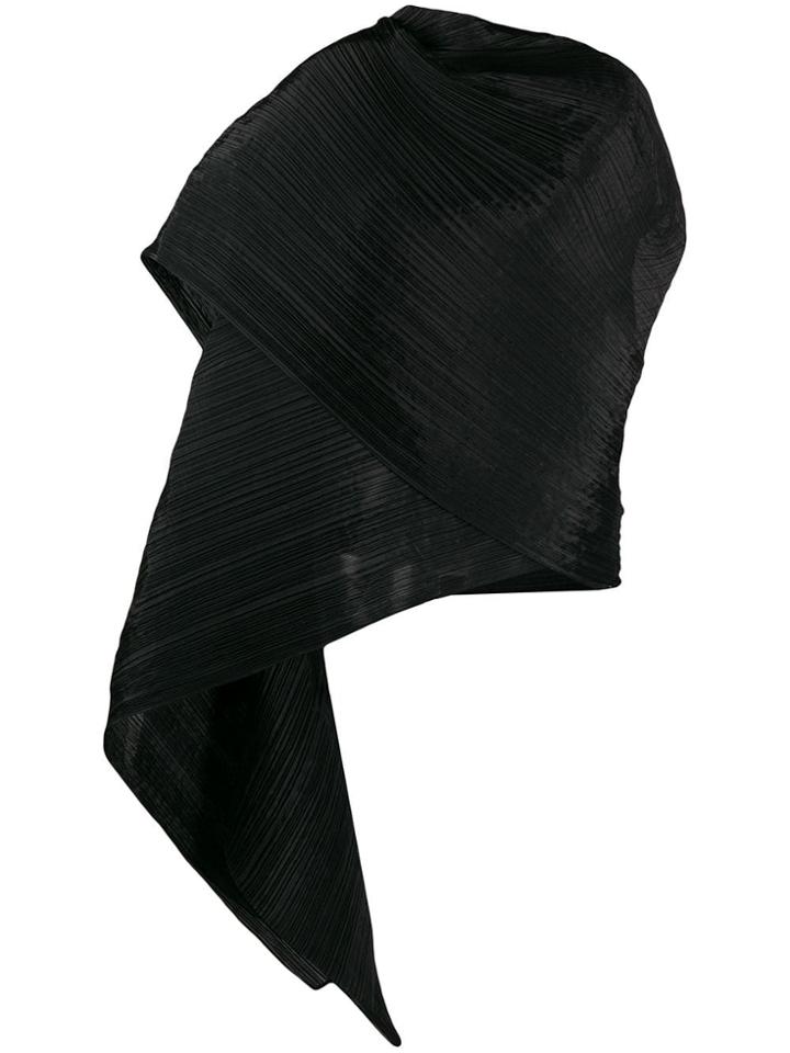 Pleats Please By Issey Miyake Madame T Shawl - Black