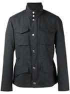 Brunello Cucinelli Cargo Pocket Jacket, Men's, Size: 50, Grey, Wool/nylon/cupro
