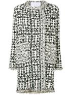 20:52 Two-tone Tweed Coat - Nude & Neutrals