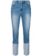 Sjyp Folded Cuff Jeans - Blue