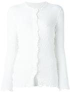 Issey Miyake Cauliflower - Creased Shirt - Women - Cotton/polyurethane - One Size, White, Cotton/polyurethane