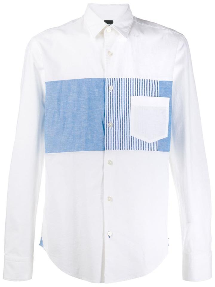 Boss Hugo Boss Denim Panel Shirt - White