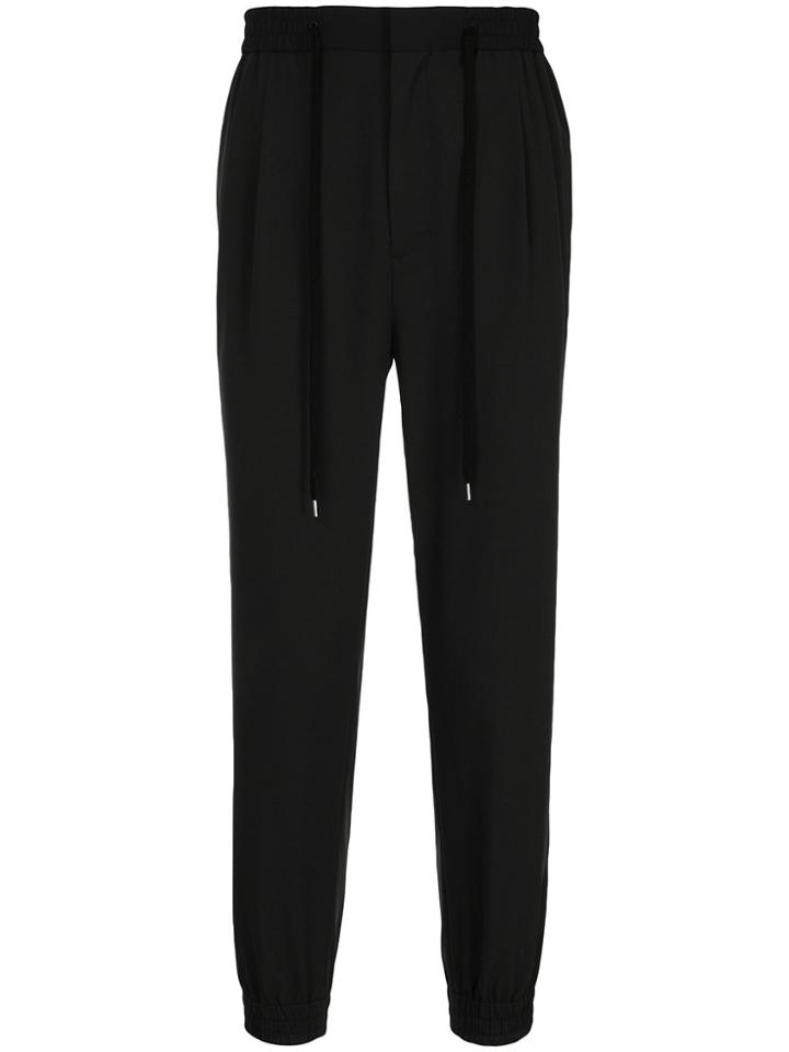Monkey Time Contrasting Side Panel Track Pants - Black