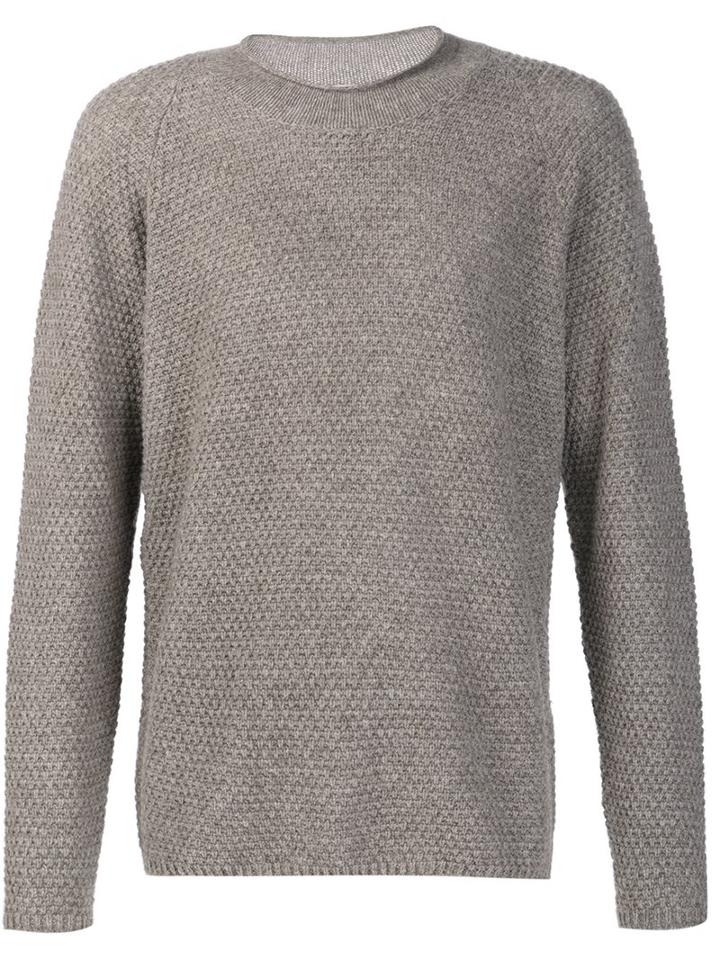 Massimo Alba Crew Neck Sweater, Men's, Size: Medium, Nude/neutrals, Yak