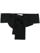 D.exterior Bow Detail Belt, Women's, Black, Polyamide/viscose