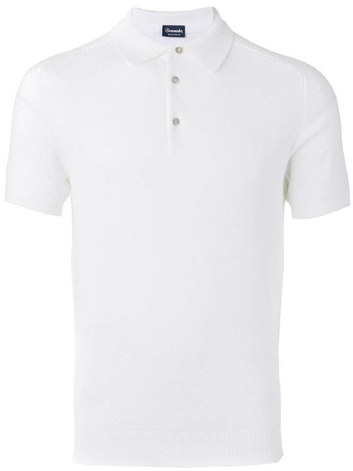 Drumohr - Polo Shirt - Men - Cotton/polyamide - 50, White, Cotton/polyamide