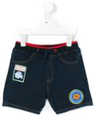Kenzo Kids - Logo Denim Shorts - Kids - Cotton/polyester/spandex/elastane - 4 Yrs, Blue