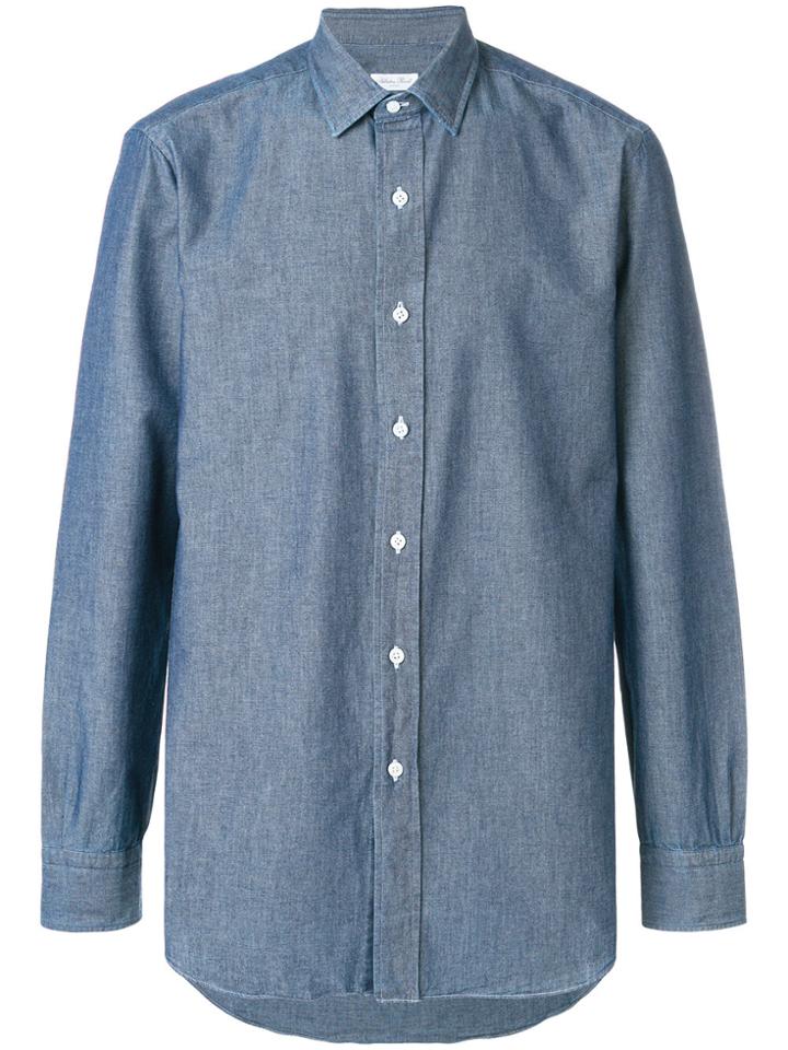 Salvatore Piccolo Plain Shirt - Blue