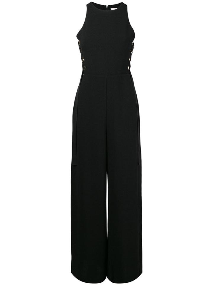Zimmermann Lace-up Detail Jumpsuit - Black