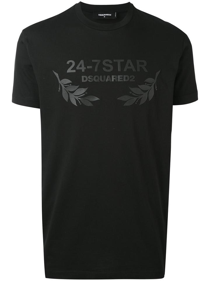 Printed T-shirt - Men - Cotton - Xl, Black, Cotton, Dsquared2