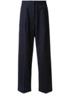H Beauty & Youth. 'saxo St. Tuck' Trousers, Women's, Size: Small, Blue, Silk/cupro/wool