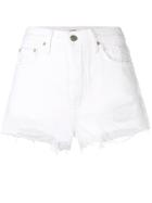Grlfrnd Distressed Shorts - White