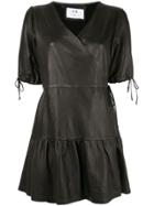 Sir. Jerome Wrap Mini Dress - Black