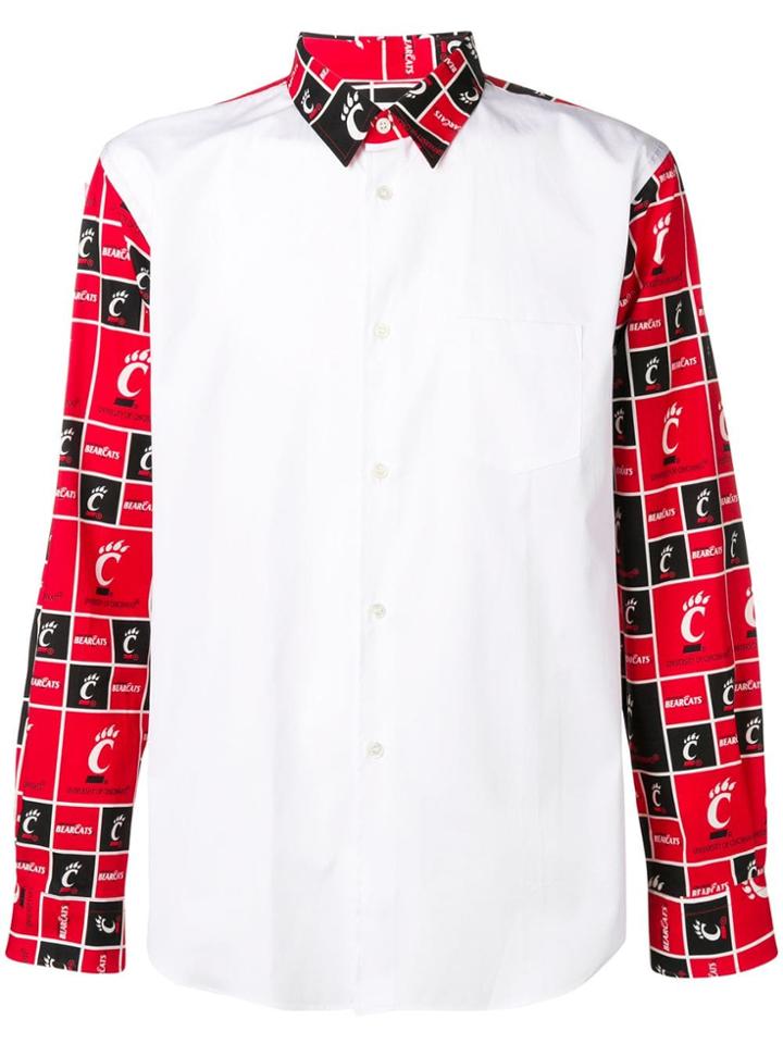 Comme Des Garçons Printed Sleeve Shirt - Red