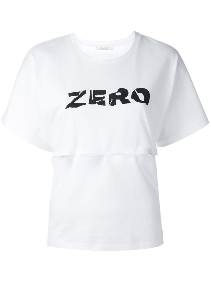 Alyx 'zero' T-shirt, Women's, Size: Medium, White, Cotton