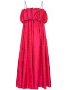 N Duo Nduo Drs Strp Midi W Vlm - Pink & Purple