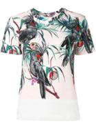Ps By Paul Smith Bird Print T-shirt, Women's, Size: Xs, Nude/neutrals, Cotton