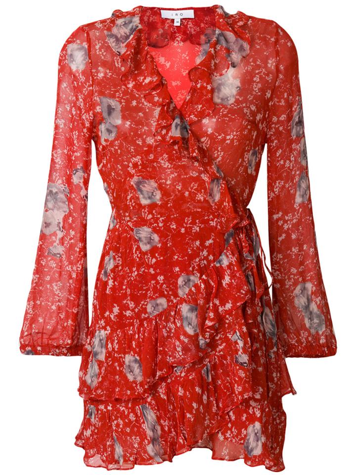 Iro Vilia Floral Print Dress - Red