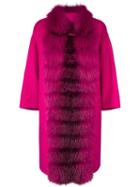 Ermanno Scervino Fur Trim Coat - Pink