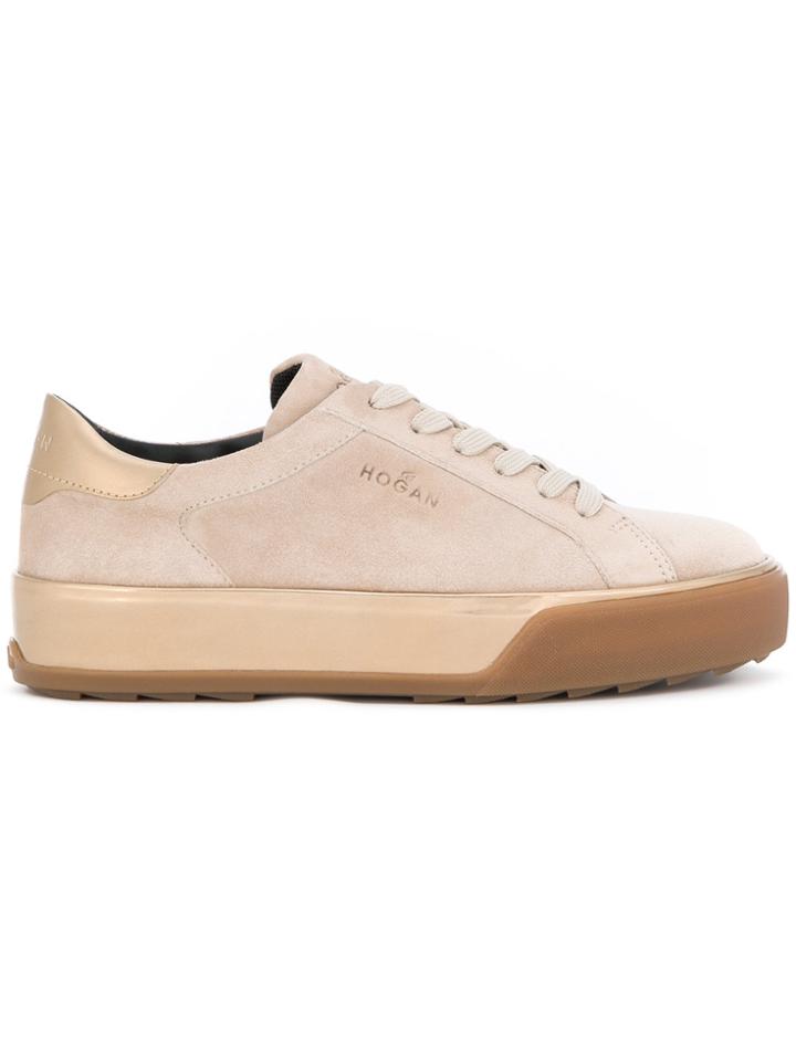 Hogan Platform Low Top Sneakers - Nude & Neutrals