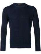 Altea Slim-fit Knitted Sweater - Blue