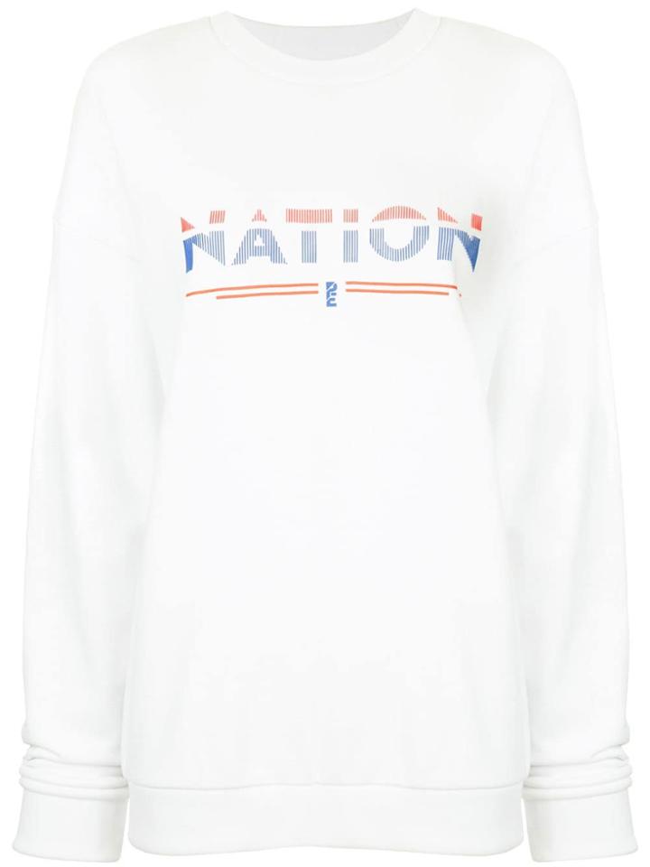 P.e Nation Attacker Printed Sweatshirt - White