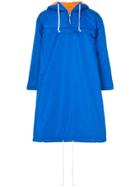 Comme Des Garçons Shirt Boys Hooded Pullover Coat - Blue
