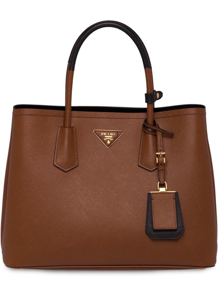 Prada Galleria Tote - Brown