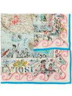 Faliero Sarti 'capri' Square Scarf - Neutrals