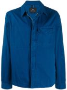 Ps Paul Smith Chest Pocket Shirt Jacket - Blue