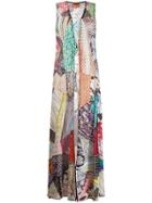 Missoni Patchwork Longline Cardigan - Blue