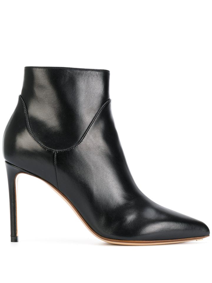 Francesco Russo Stiletto Ankle Boots - Black