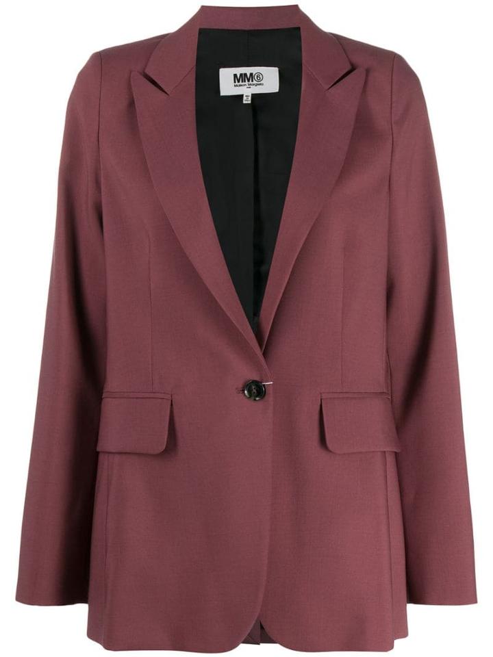 Mm6 Maison Margiela Relaxed Fit Blazer - Pink